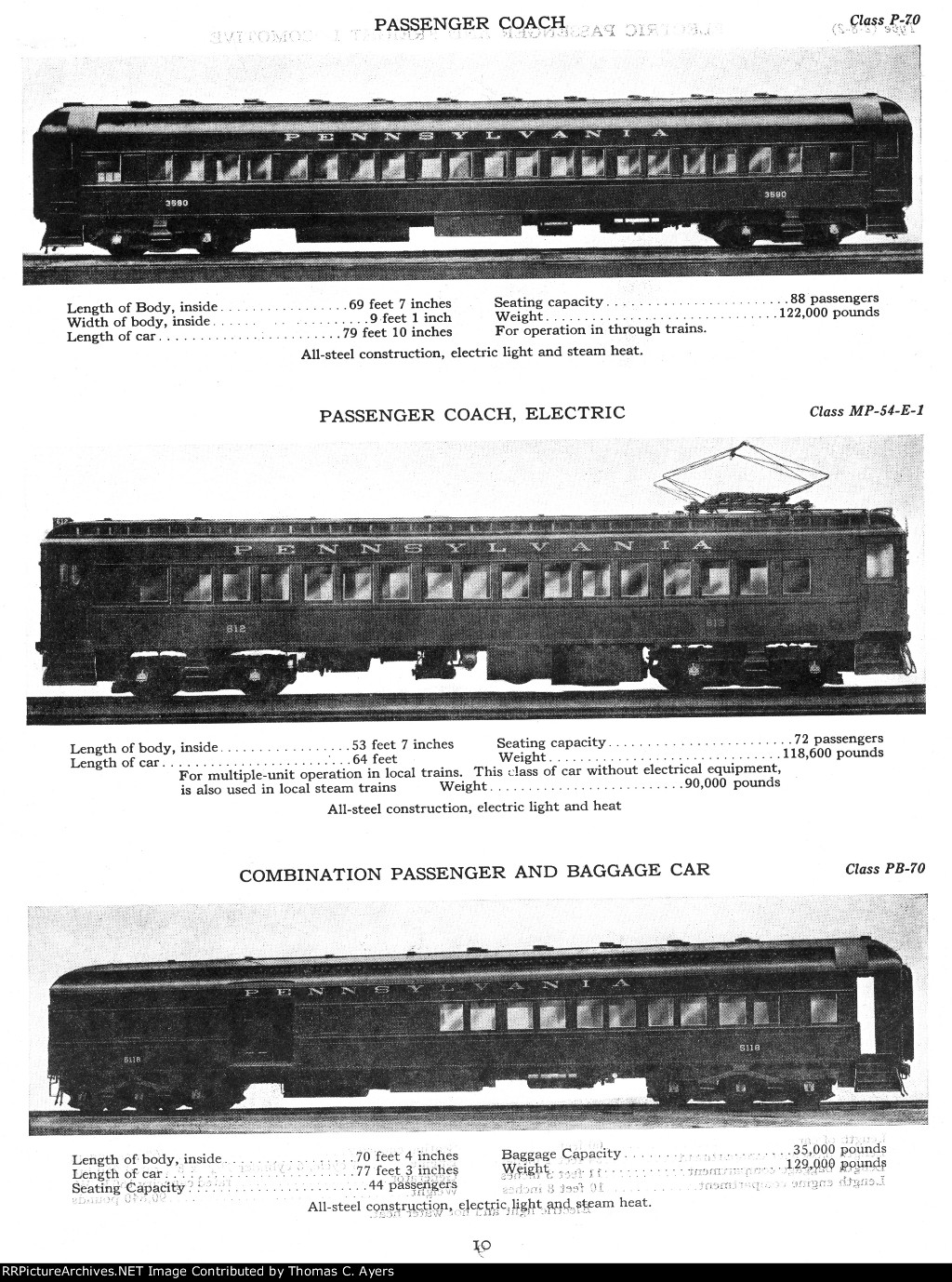 PRR "Modern Cars And Locomotives: 1926," Page 10